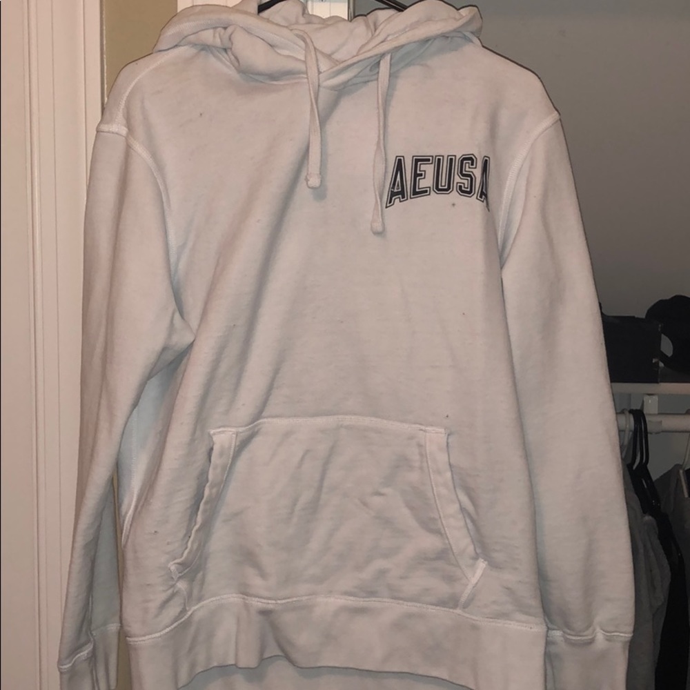 white hoodie